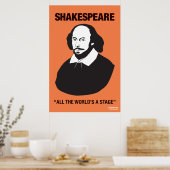 Orange Shakespeare Classroom Poster (Küche)