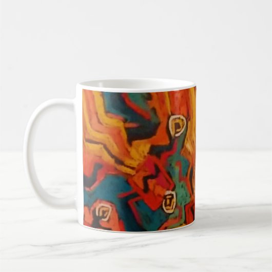 Orange Shaman-Tasse Kaffeetasse (Links)
