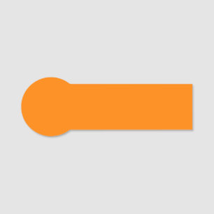 Orange Shaped Namensschild