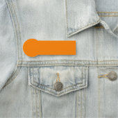 Orange Shaped Namensschild (Beispiel)