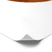 Orange Shapes Art Print Layered Rounded Forms Poster (Ecke)