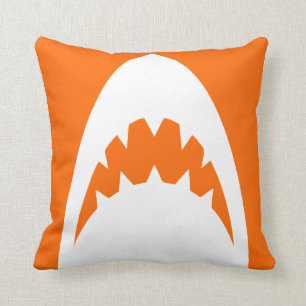 ORANGE SHARK PILLOW SERIEN. ANDERE FARBEN VERFÜGBA KISSEN