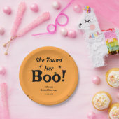 Orange She fand ihr Boo Halloween Brautparty Pappteller (Party)