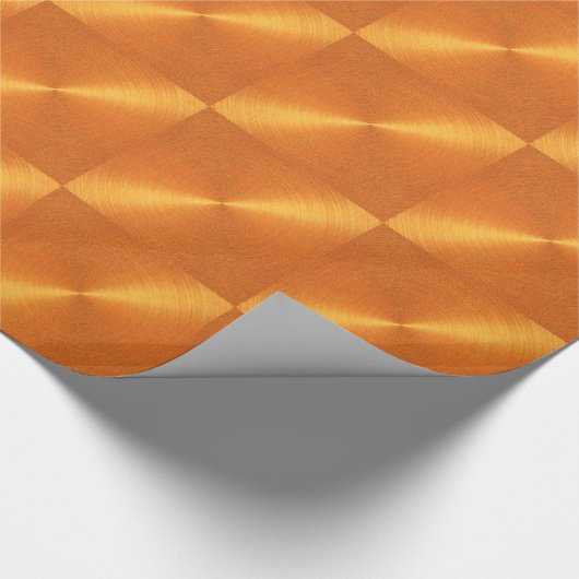 Orange Sheen Wrapping Paper Geschenkpapier (Ecke)
