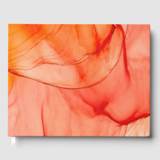Orange Sherbert Gästebuch (Vorderseite)