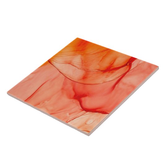 Orange Sherbet Fliese (Seite)