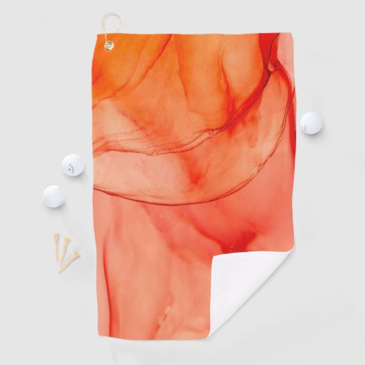 Orange Sherbet Golfhandtuch (Insitu)