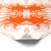 Orange Sherbet Kaleidoskop Poster (Ecke)