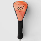 Orange Sherbet Monogram Golf Headcover (Vorderseite)