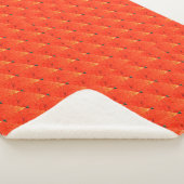 Orange Sherpa Blanket Sherpadecke (3/4)