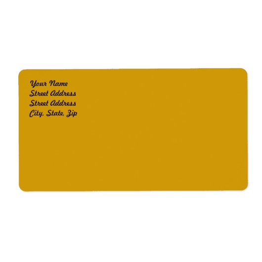 Orange Shipping Label (Vorne)