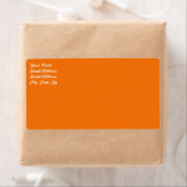 Orange Shipping Label (Insitu)