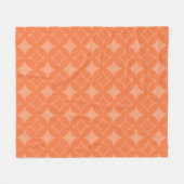 Orange Shippo Fleecedecke (Vorderseite (Horizontal))