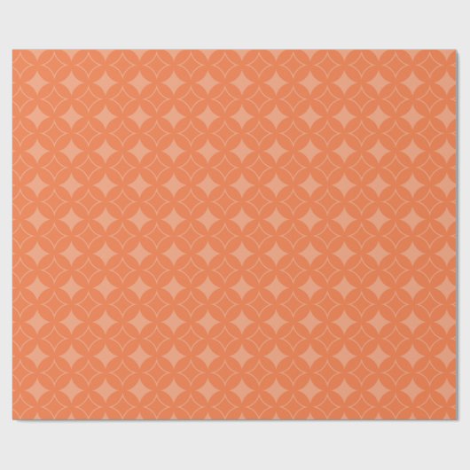 Orange Shippo Geschenkpapier (Flach)