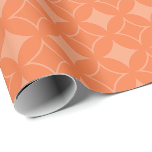 Orange Shippo Geschenkpapier (Rolleneckpunkt)