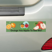 Orange Sie Apple, um mir Obst Pun Design zu sehen Autoaufkleber (Auf Auto)