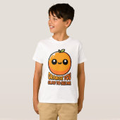 Orange Sie freuen sich, Sie zu sehen! Niedliche Or T-Shirt (Vorne ganz)