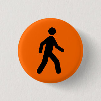 Orange Sie froh Button