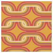 Orange-Siebenkettenmuster Stoff (Nahaufnahme)