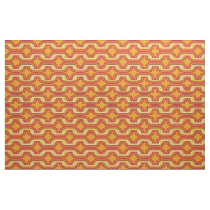 Orange-Siebenkettenmuster Stoff