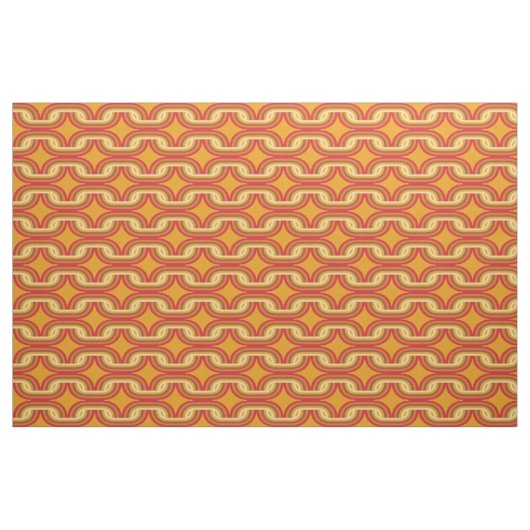Orange-Siebenkettenmuster Stoff (Fat Quarter (45,7 x 55,9 cm))