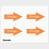 Orange Sign Sticker (Blatt)