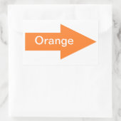 Orange Sign Sticker (Tasche)