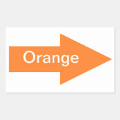 Orange Sign Sticker (Vorderseite)