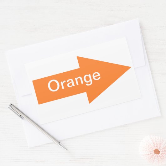 Orange Sign Sticker (Umschlag)