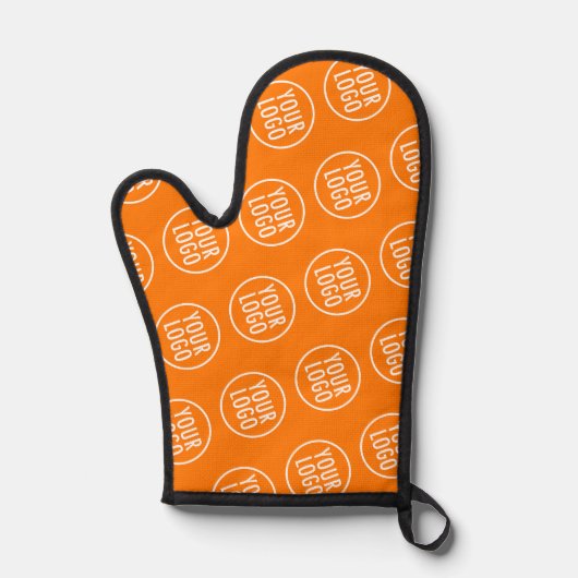 Orange Silicone Oven Mitt mit individuellem Logo-M Ofenhandschuh (Vorderseite)