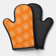 Orange Silicone Oven Mitt mit individuellem Logo-M