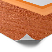 Orange Silk Ketubah Kanadischer Reformtext Poster (Ecke)