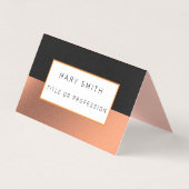 Orange Silver Black Luxury Visitenkarten (Vorderseite)