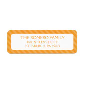 Orange Simple Stripes Custom Personalisiert (Vorne)