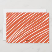 Orange Simply Joyful Foto Feiertagskarte (Rückseite)