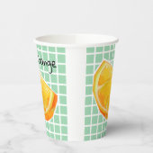 Orange, sinaasappel  pappbecher (Links)