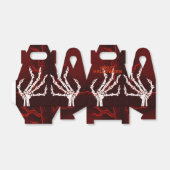 Orange Skeleton Hands Gable Geschenkschachtel (Ungefaltet)