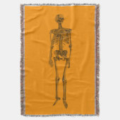 Orange Skeleton Skull Decke (Vorderseite Vertikal)
