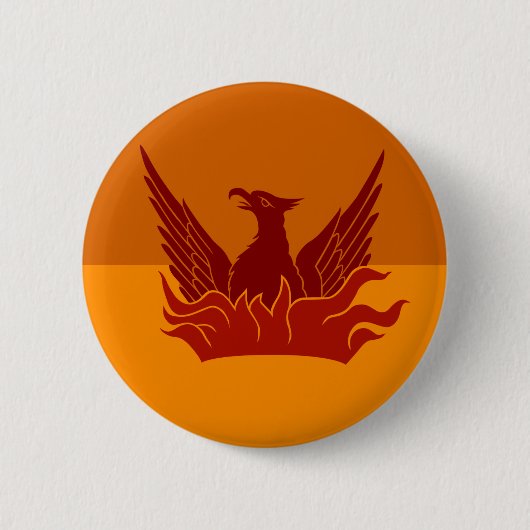 Orange Skies Fog & Gold Flag Button (Vorderseite)
