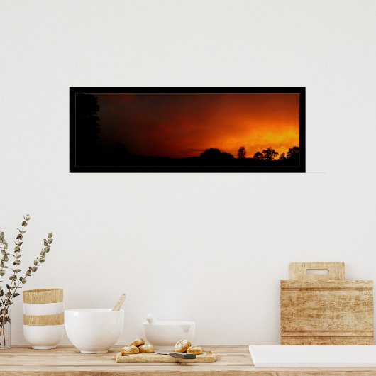 Orange Skies Poster (Küche)