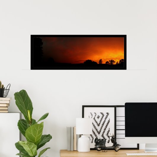 Orange Skies Poster (Heimbüro)
