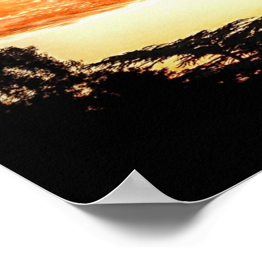 Orange Skies Poster (Ecke)