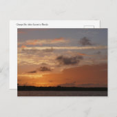 Orange Sky After Sunset in Florida Postkarte (Vorne/Hinten)