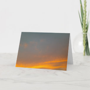 Orange Sky Faltenkarte Karte