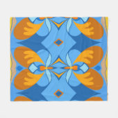 Orange Sky Fleece Blanket (Vorderseite (Horizontal))