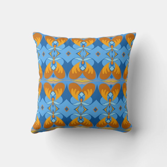 Orange Sky Reversable Throw Pillow Kissen (Rückseite)