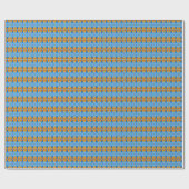 Orange Sky Wrapping Paper Geschenkpapier (Flach)