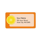 Orange Slice Adressaufkleber (Vorne)