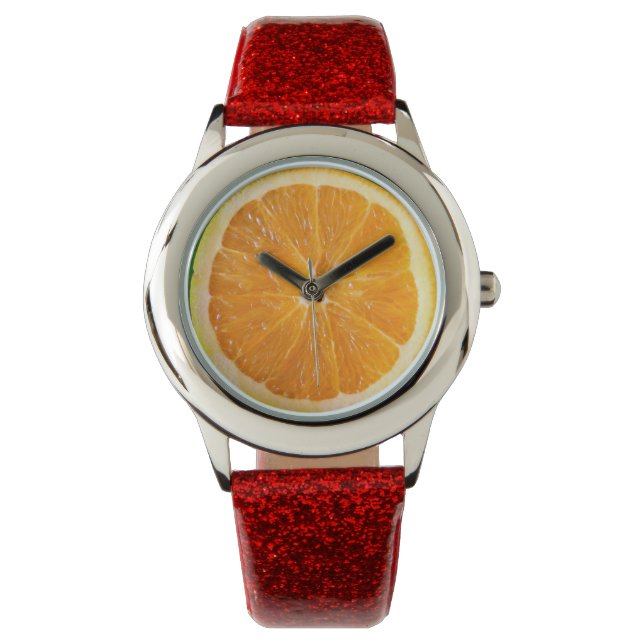 Orange Slice Armbanduhr (Vorderseite)