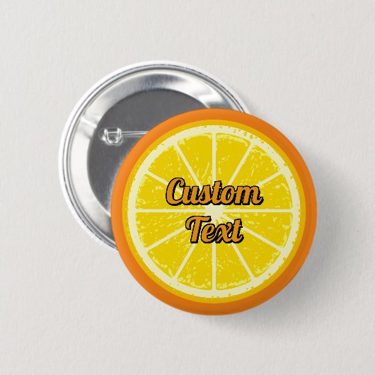 Orange Slice Button (Vorne & Hinten)